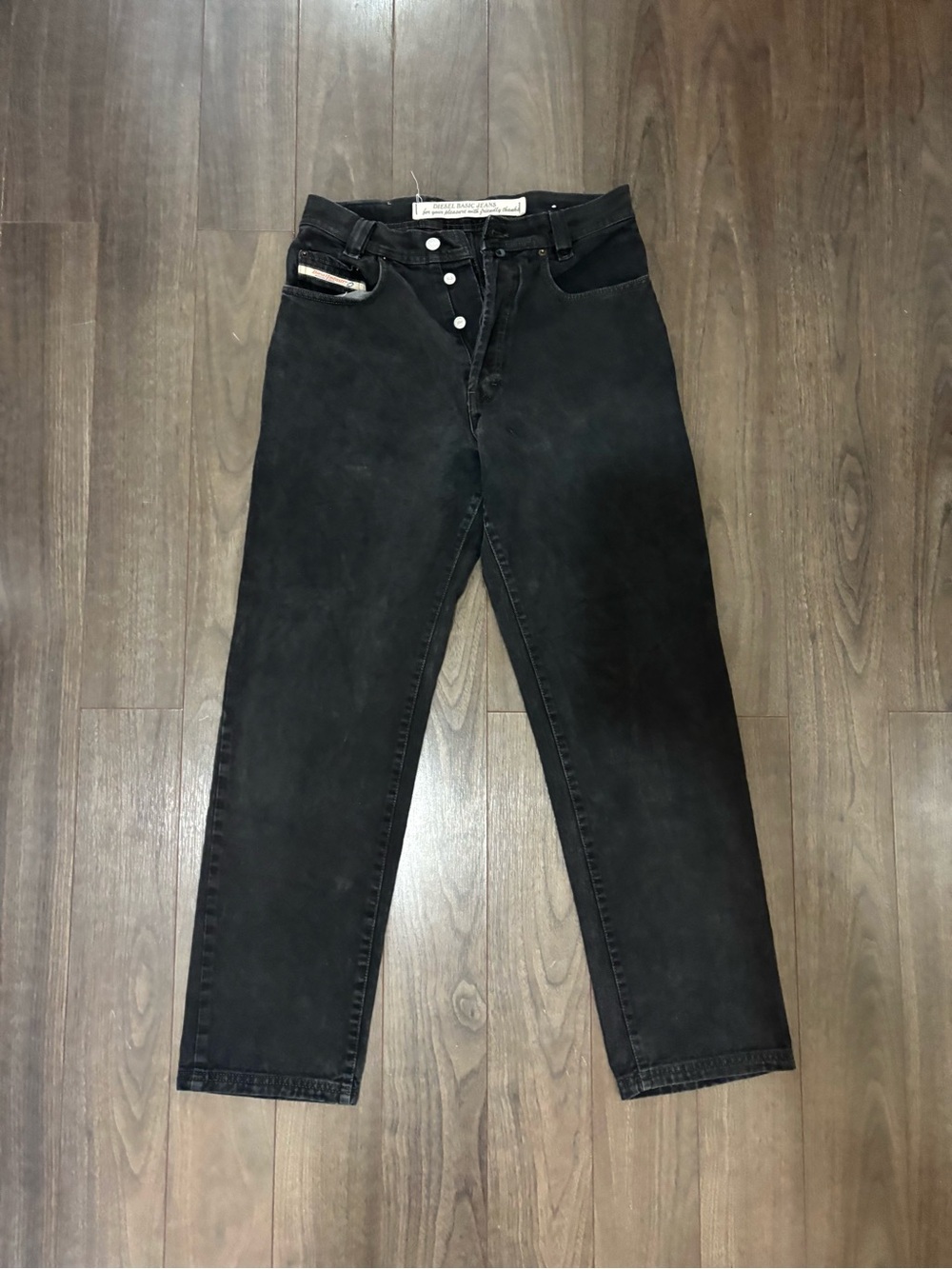 Diesel Black Straight Jeans